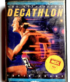 The Activision Decathlon Msx Cassette Completo Perfecto Estado