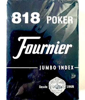 Baraja De Cartas Fournier Poker 818 Azul 55 Precintado