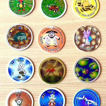 Lote Varios 12 Tazos Pokemon Variados Perfecto Estado