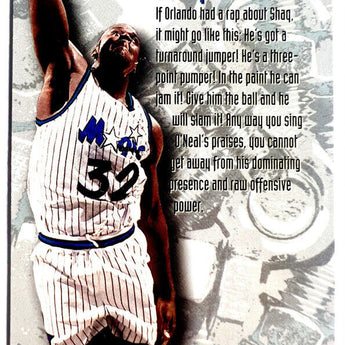 Cromo Fleer Metal Basketball Nba 1995-96 Shaquille O'Neal Nº 215