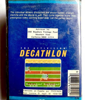 The Activision Decathlon Msx Cassette Completo Perfecto Estado